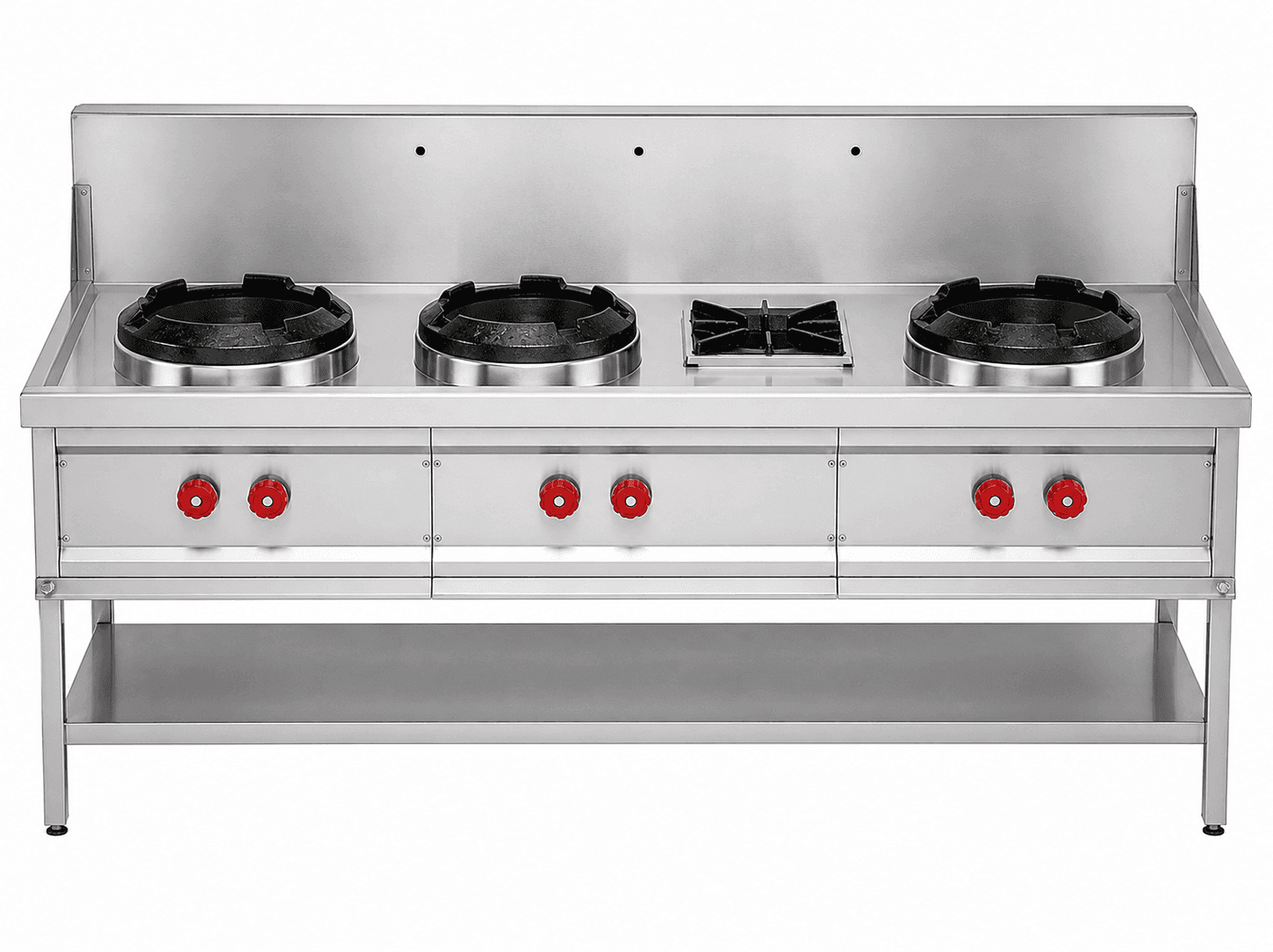 THREE WOK RANGE — commercial kitchen equipment by Veecos, Visakhapatnam (Vizag)