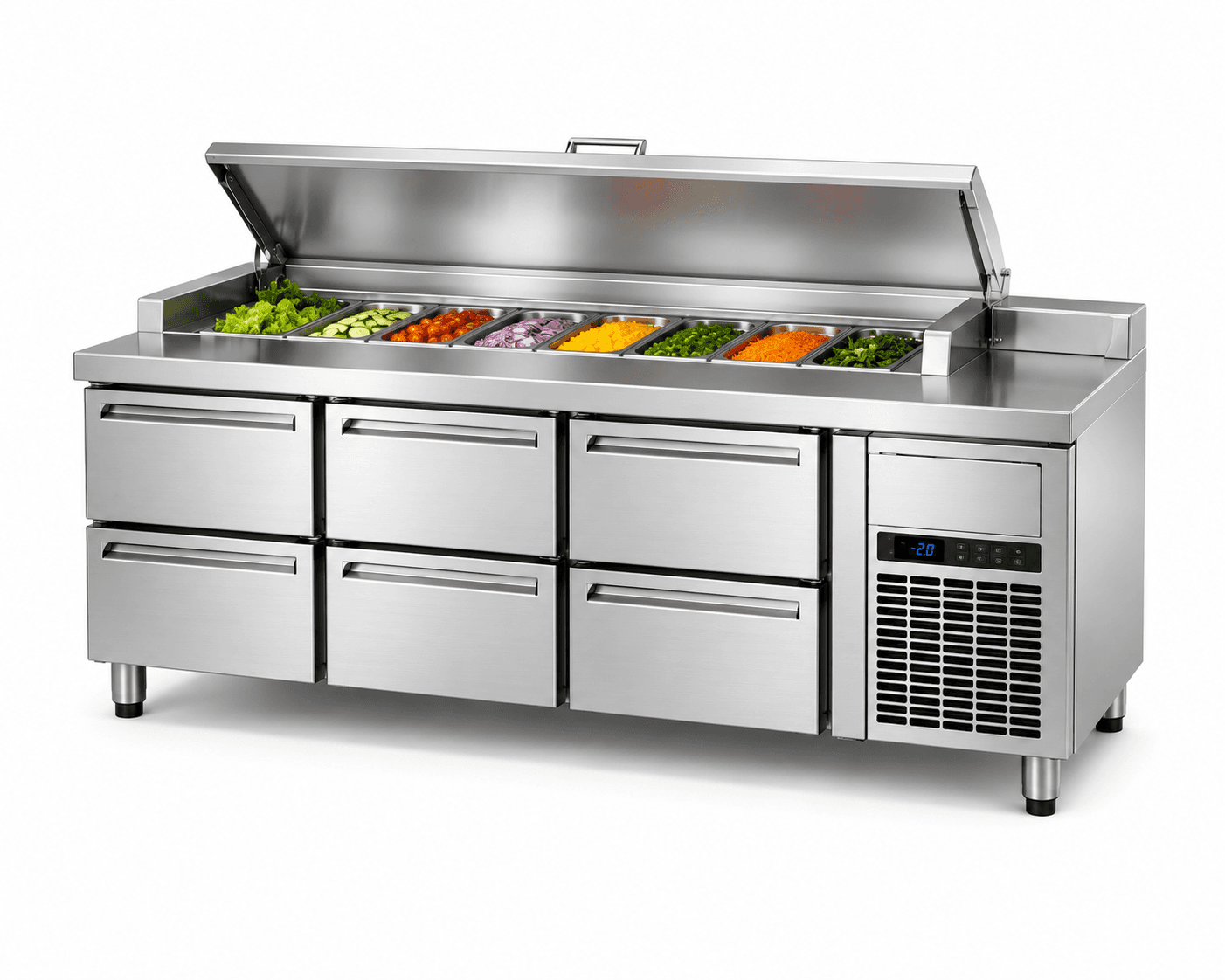 SALAD COUNTER — commercial kitchen equipment by Veecos, Visakhapatnam (Vizag)